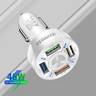 Автомобильное зарядное устройство USB, быстрая зарядка QC3.0, быстрое автомобильное зарядное устройство USB для iPhone 12, 11 Pro Max, Xiaomi Mi, Samsung, Huawei, зарядное устройство