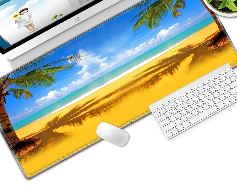 Большой игровой коврик для мыши 300*700*2 мм скорость/Управление Блокировка края