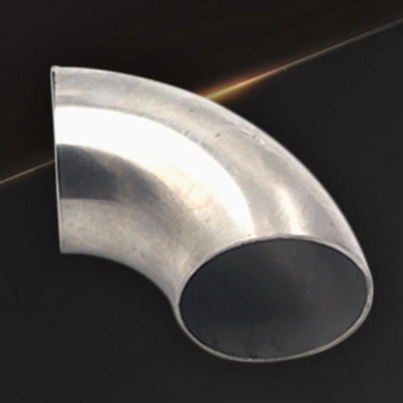 

51mm 60mm 63mm OD Sanitary Butt Weld 90 Degree Elbow Bend Pipe Car Exhaust Pipe