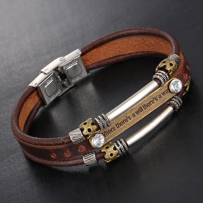 Хит взрывов панк Рок Кристальный браслет пряжка многослойная рука большое