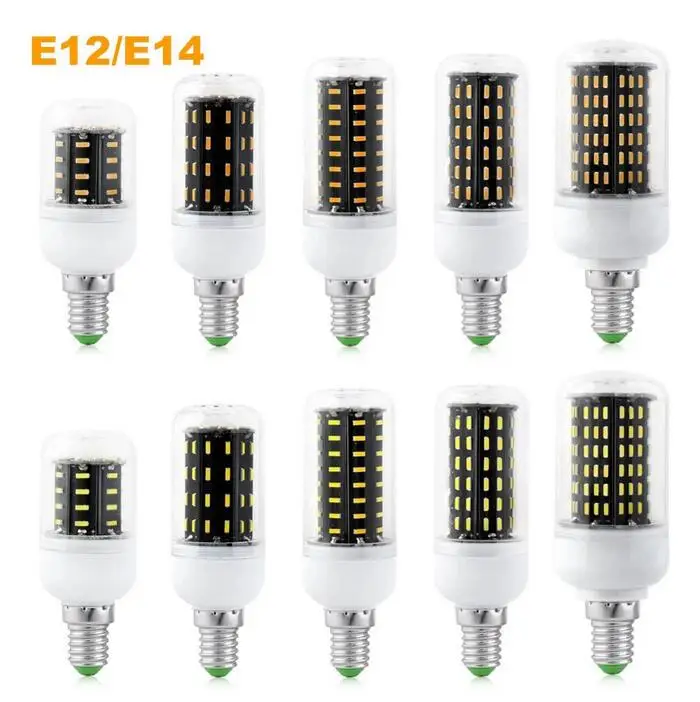 Светодиодные лампы G9 E27 E14 B22 SMD 4014 36 56 72 96 138 светодиодов s теплый белый/белый свет 110