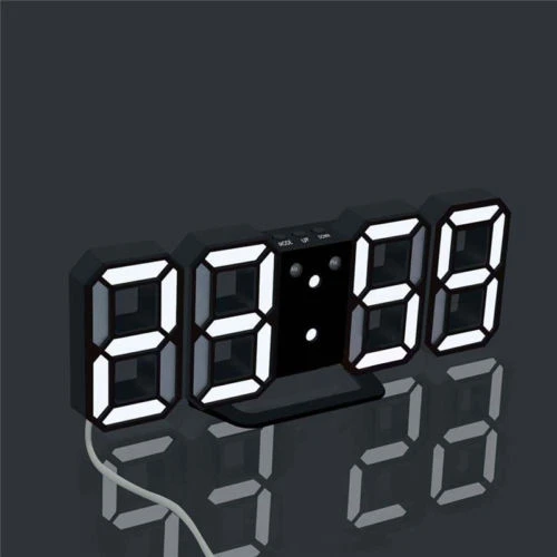 Светодиодный будильник часы с usb-зарядкой цифровые 24/12 часовой дисплей повтор
