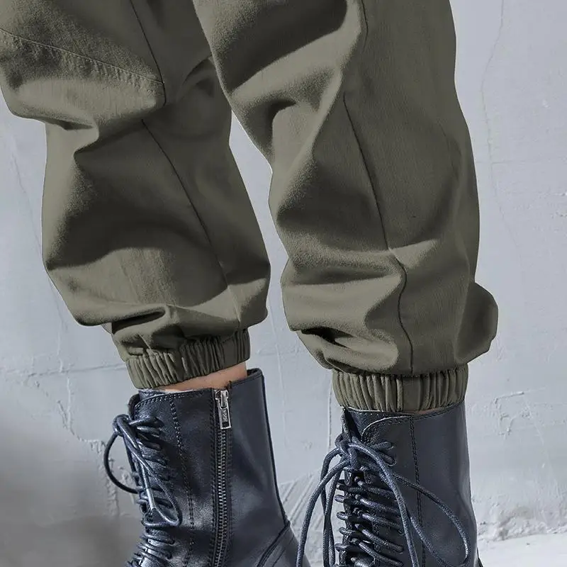 

Cargo Pants Women High Waist Spring Autumn Pocket Slim Sweatpants Fashion Streetwear Long Overalls Pant Elastics Trousers