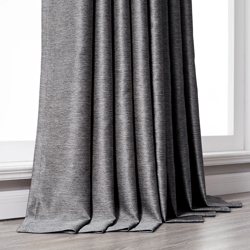 Плотные затемняющие шторы для окон занавески гостиной в клетку готовые ночи