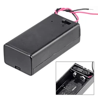 9v battery case holder switch pp3 connection wire cable with wire lead onoff box for diy adapter dock holder power supply