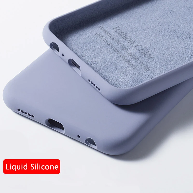 

Original Liquid Silicone Case For Huawei P40 P30 Mate 30 20 Pro Y8S Y8P Y7P Y6P Y5P Nova 7 6 5 Honor X10 9X V30 30S Cover Case