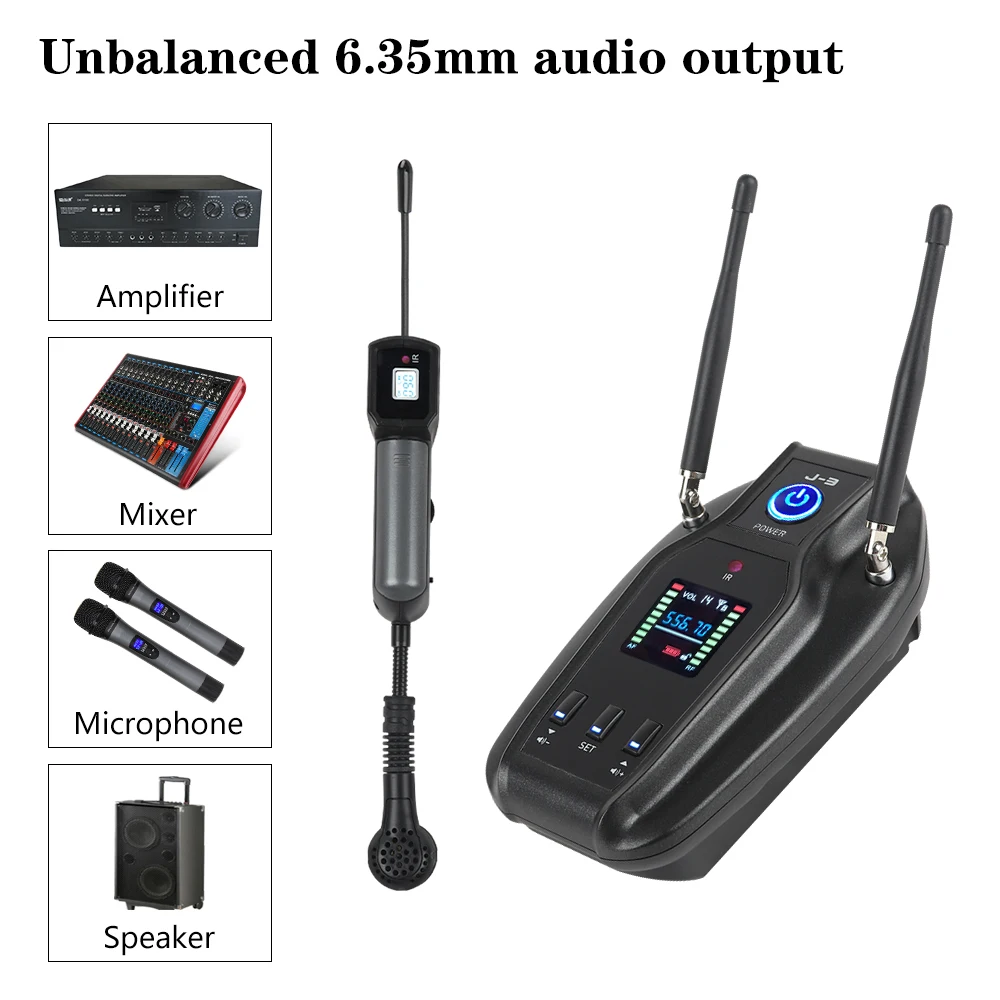 XTUGA J 3 профессиональный прибор виртуального разнесения UHF микрофон система