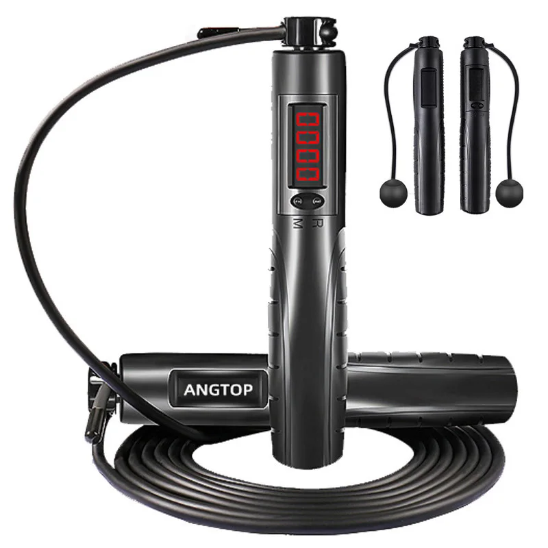 

Jump Rope Intelligent Electronic Counting Skipping Rope Cordless Ball Steel Wire Bearing Skipping Rope Home Fitness Equipment