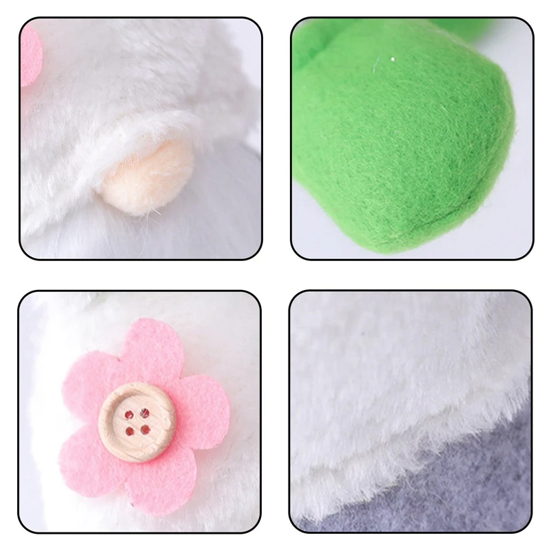 

Easter Child Gift Happy Easter Lovely Doll Easter Rabbit Home Party Decorations Easter Bunny Flower Decor For Home Table Kid Toy