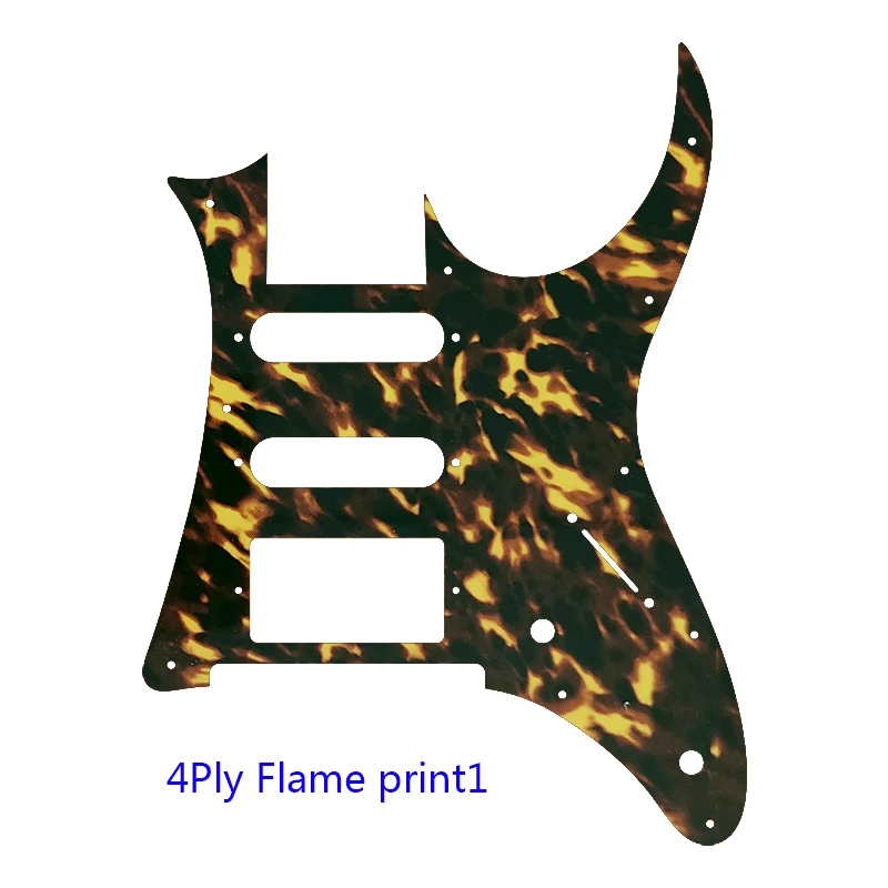 Xinyue Custom Guitar Parts - For MIJ Ibanez RG 350 DX Guitar Pickguard SSH Humbucker Pickup Scratch Plate Flame Pattern enlarge
