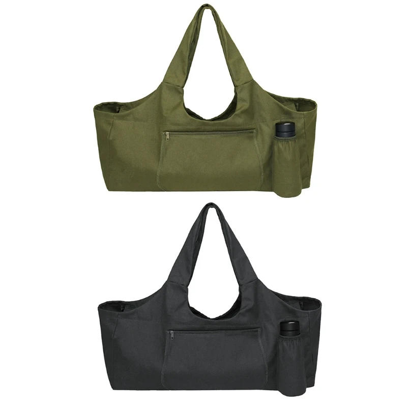 

Вместительная сумка-мешок для йоги, сумка-слинг, сумка-тоут для тренажерного зала с карманами и ремешком для упражнений, сумка через плечо