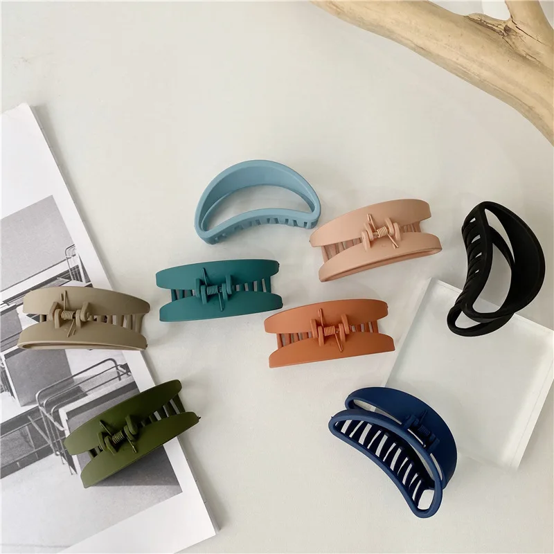 1 шт. модные элегантные женские акриловые заколки для волос однотонные