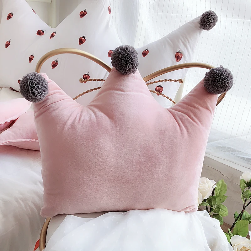 Креативный Ins спинка заднего сиденья Подушка для кровати Хрустальная Бархатная