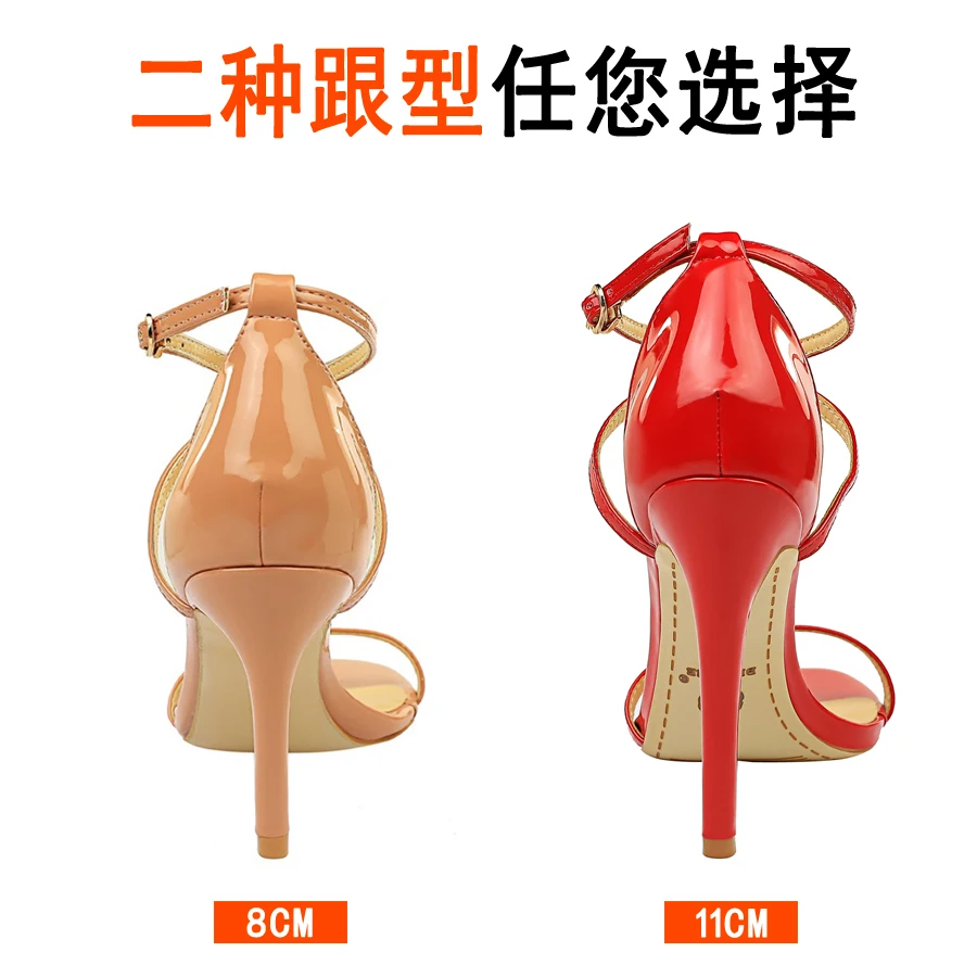 

summer sandals shoes woman fashion sexy party sandalia feminina high heels stiletto chaussures femme buckle salto alto