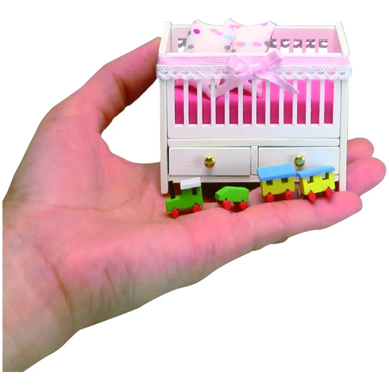 Нано комната ручной работы миниатюрная мебель NRL-006 детская кровать Кукольный дом