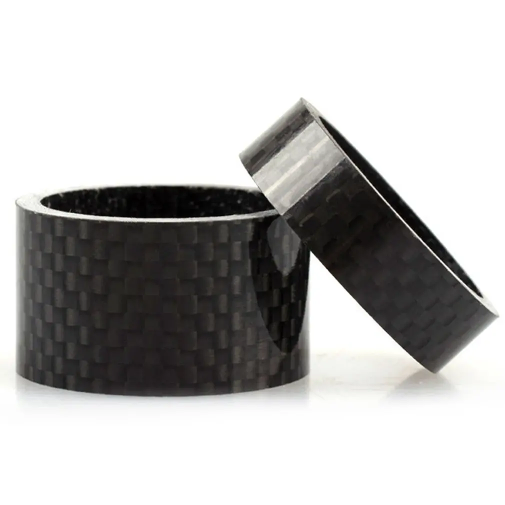 

8Pcs/12Pcs Bicycle Carbon Fiber Washer 1-1/8" Stem washer Spacer 28.6mm MTB Front Fork 3/5/10/15/20mm Road Bike Accessories