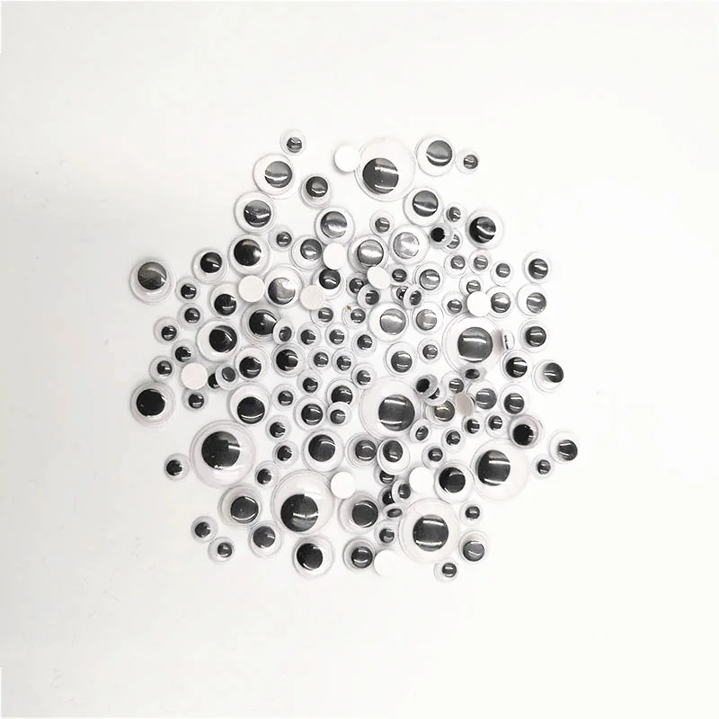 Красочные помпоны плюшевые палочки Googly бегающие глазки Kids DIY Монтессори