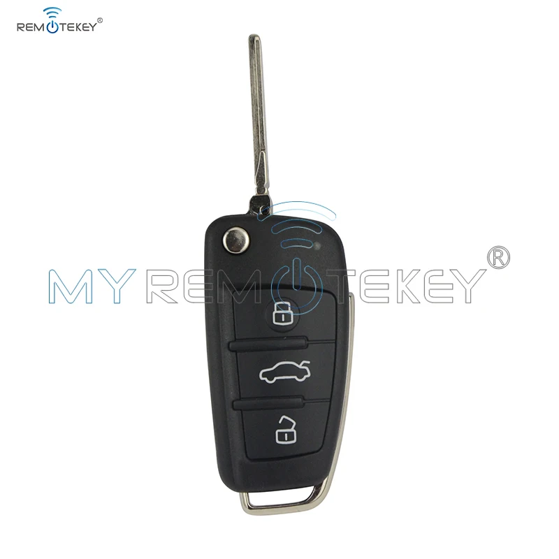 Автомобильный пульт дистанционного управления Remtekey 8P0 837 220 D 434 МГц ASK ID48 чип HU66 3