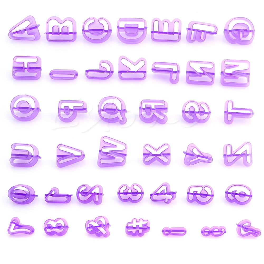 

40 Alphabet Number Letter Fondant Cake Mould Cookie Cutter Pan Mold Biscuit Tool W0YD