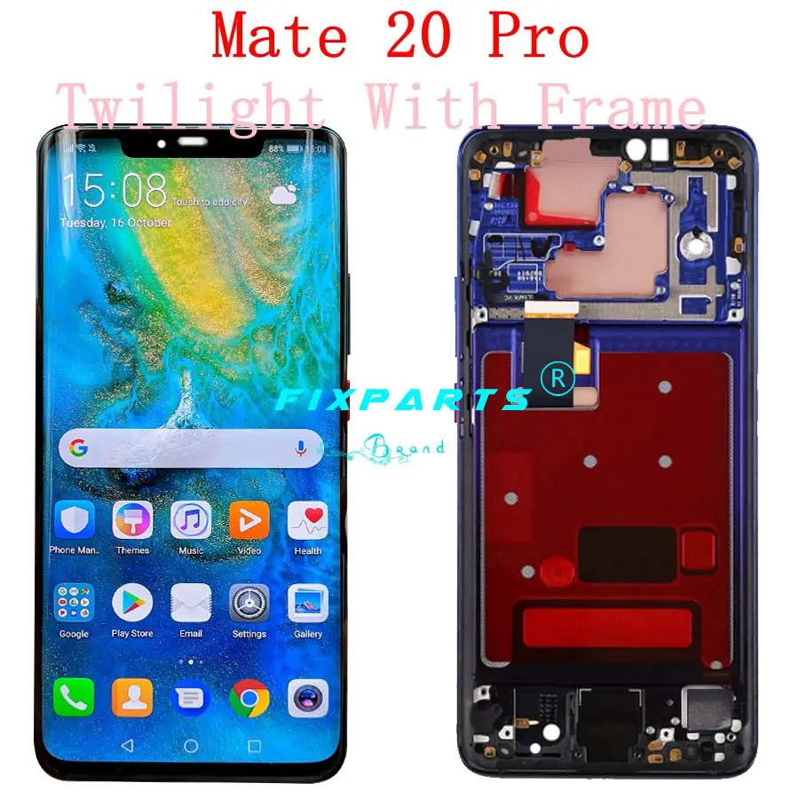 AAA + экран для Huawei Mate 20 Pro ЖК-дисплей сенсорный дигитайзер Замена ЖК-экран с рамкой |
