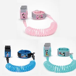 Disney 1,8 метров дети анти-потерянный наручные поводок для малышей Безопасность металлический ремень веревка прогулочная ремень анти-потерянный браслет