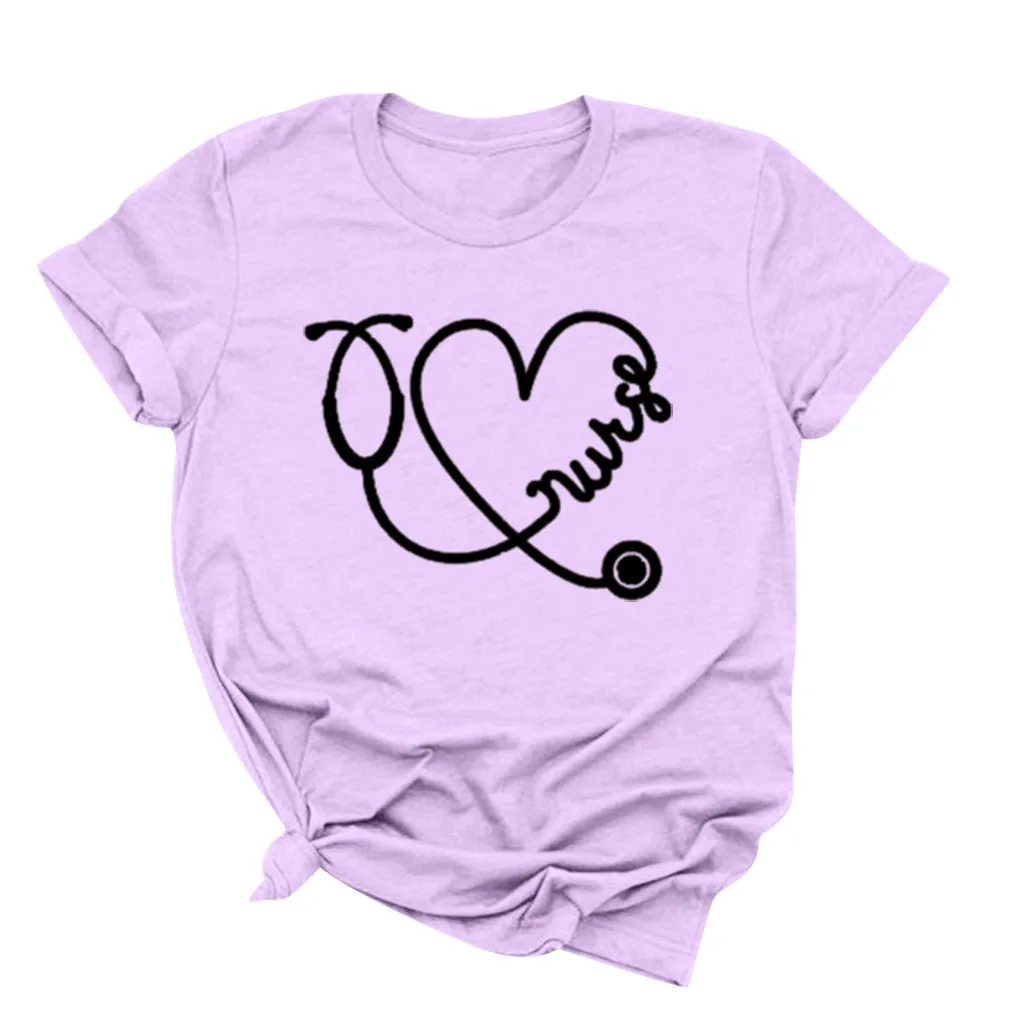 Женская футболка с круглым вырезом коротким рукавом и принтом | одежда