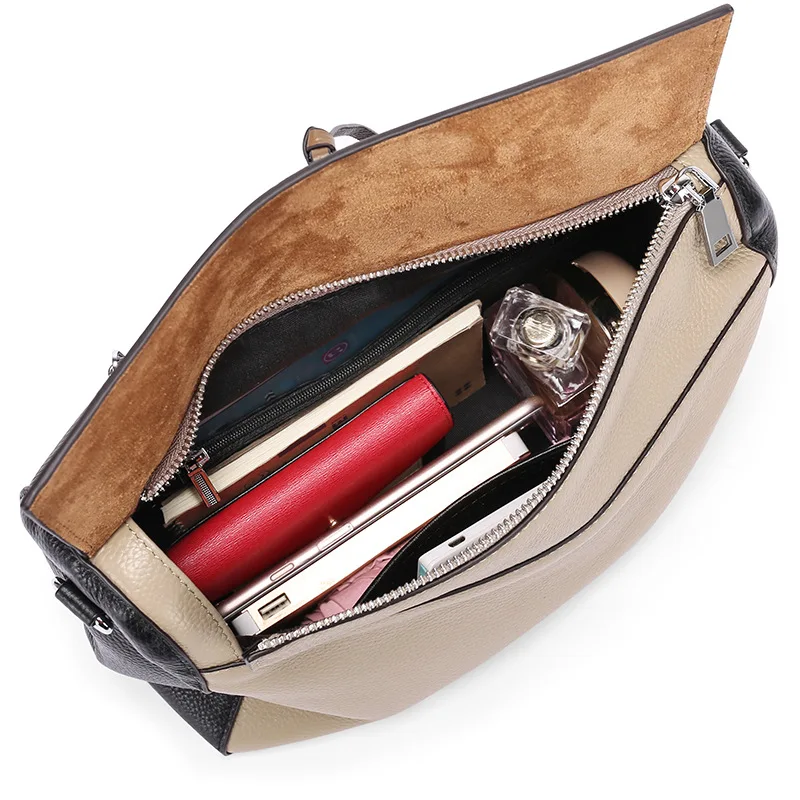 

Genuine Leather Ladies Handbag 2020 New Trendy Fashion All-match Autumn And Winter Large-capacity Shoulder Messenger Bag