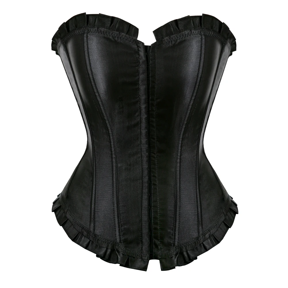 

Sexy Corset Top Women Waist Trainer Plus Size Bustier Black and Red Corset Slimming Waist Trainer