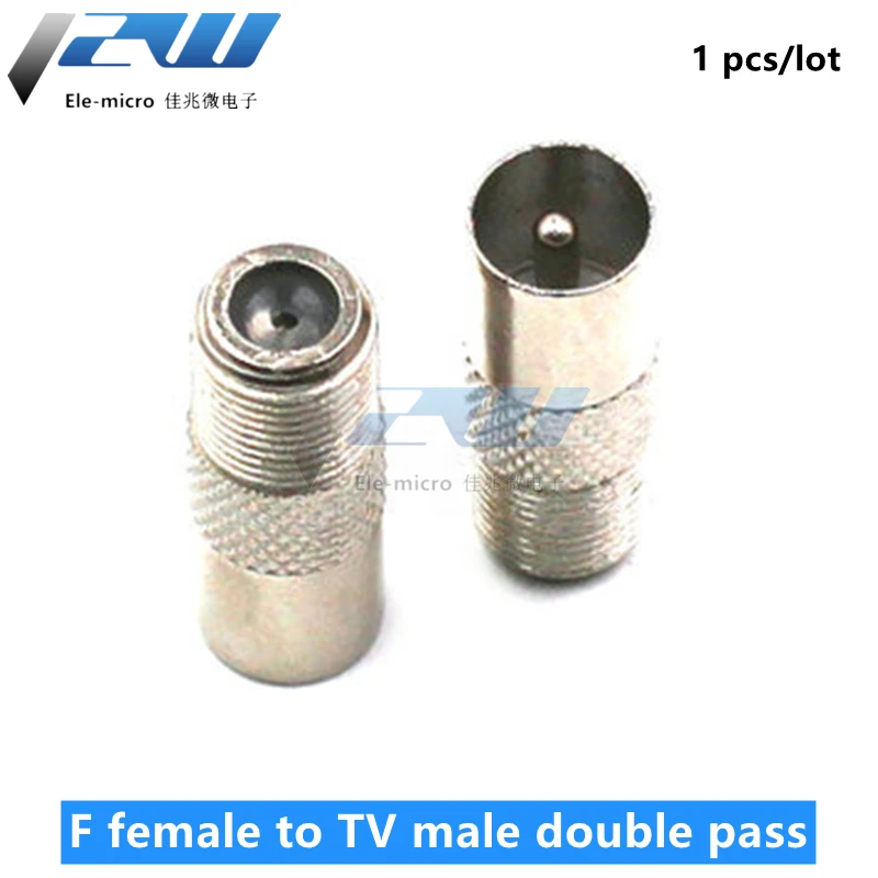 1 шт F TV к IEC PAL DVB-T штекер и гнездо RF коаксиальный адаптер Коннектор тестовый