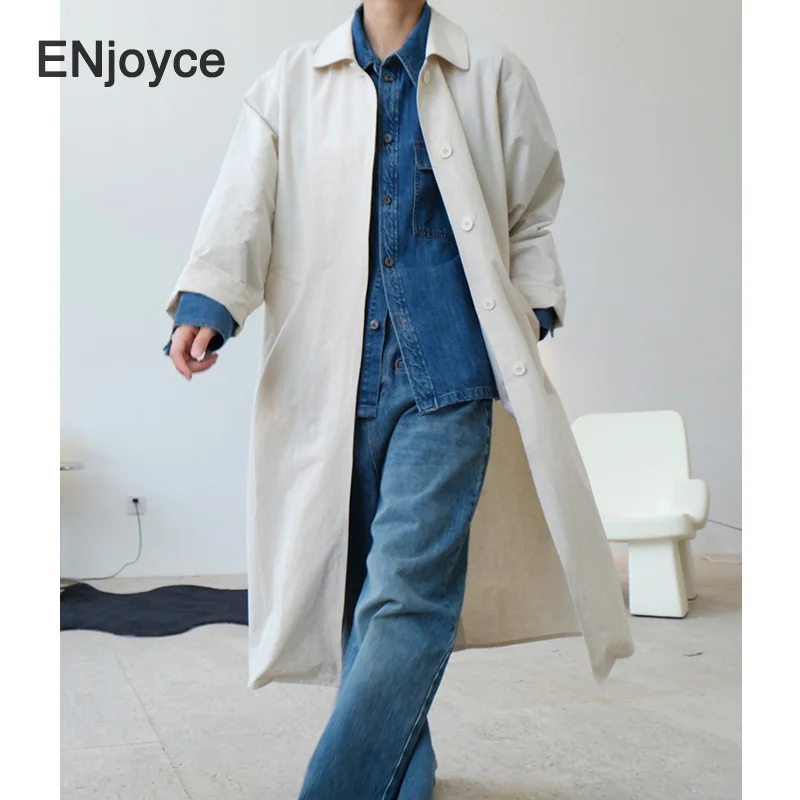 Пальто женское с отложным воротником винтажная ветровка надписью и логотипом