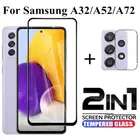 2in1 защита для экрана для Samsung Galaxy A32 4G A42 объектив камеры защитное закаленное стекло на экран для samsung a32 a52 52 a72 5g защитное стекло