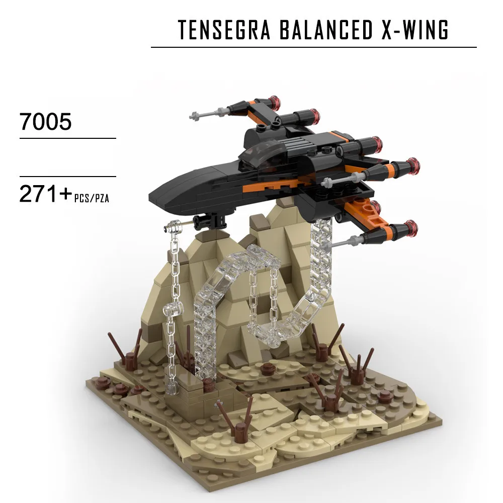 Tensegrity скульптура рама баланса Y-Wing X-Wing Звездный истребитель космические войны MOC