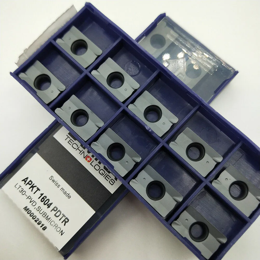 

APKT1604 PDTR LT30 Indexable Milling Insert Carbide Insert For Stainless Steel CNC Lathe Parts Tool PVD Coated Blade 10pcs