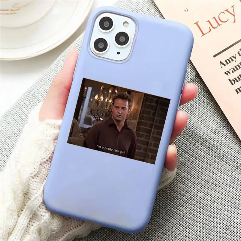 

Central Perk qutoes friends tv show Coffee Phone Case Candy Color Blue for iPhone 11 12 pro XS MAX 8 7 6 6S Plus X 5S SE 2020 XR