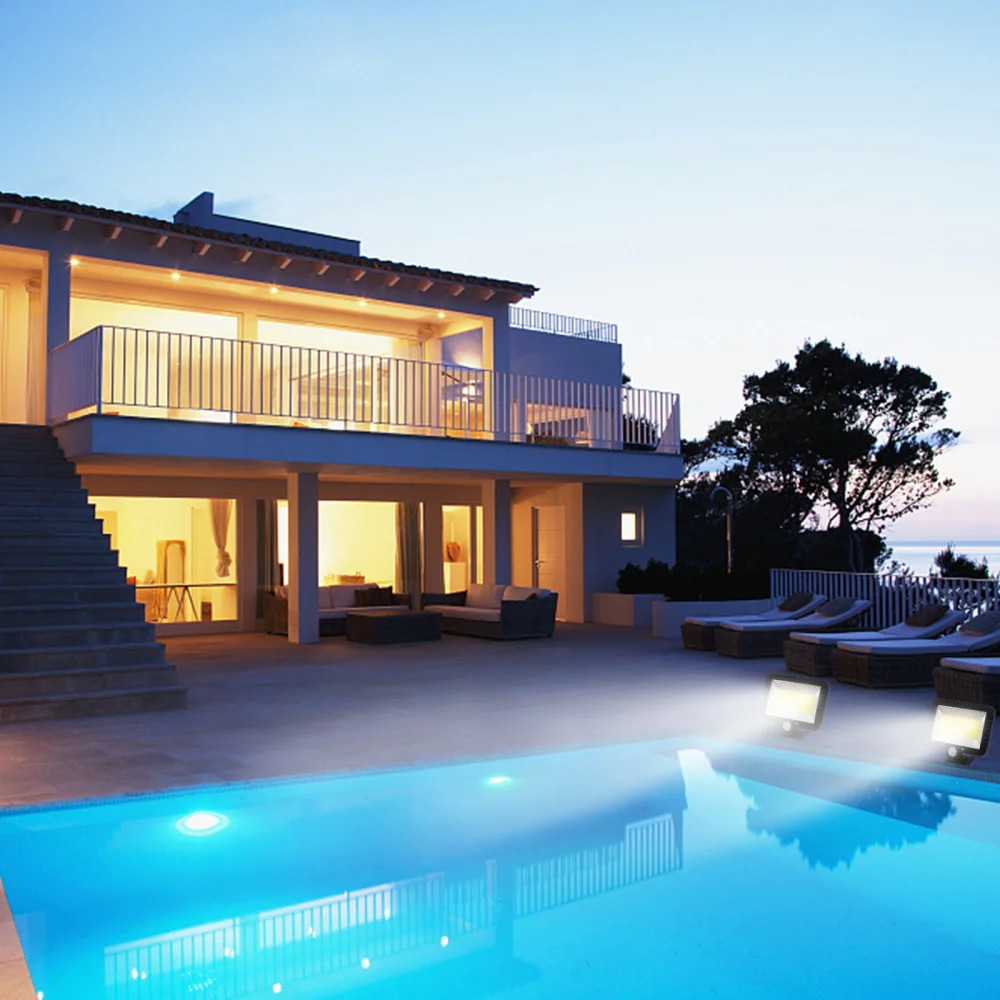 

Solar Sensor Wall Lamp COB Super Bright 100 LED Outdoor IP65 Waterproof Sensing Lamp Body Sensing Wall Lamp