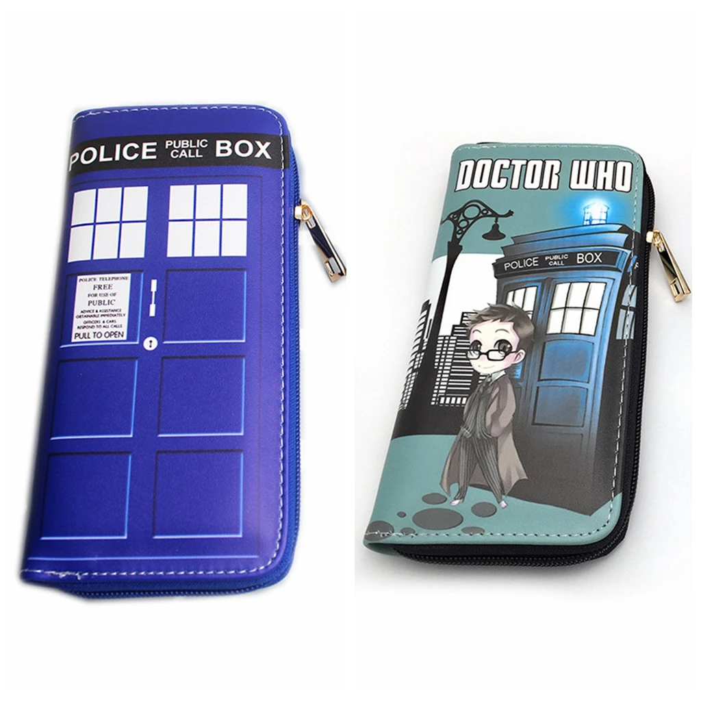 Длинный кошелек Doctor Who из искусственной кожи кошельки для мужчин и женщин клатч