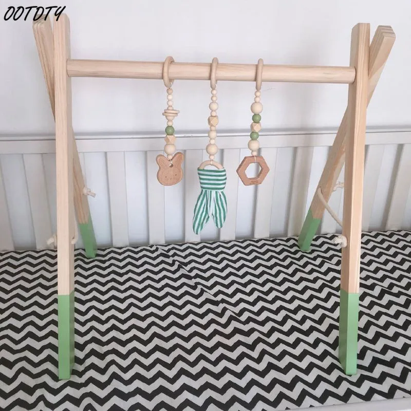 3Pcs/Set Nordic Cartoon Baby Wooden Rabbit Ear Toy Pendant Gym Fitness Rack Ornament Toddler Infant Room Decorations | Игрушки и хобби