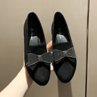 Туфли-лодочки женские из флока, на низком каблуке 3 см, 8920 г