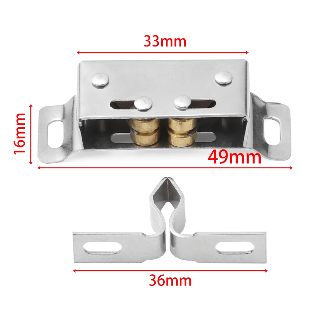 2 шт. защелка для шкафа из нержавеющей стали замок кухонная дверь с винтами