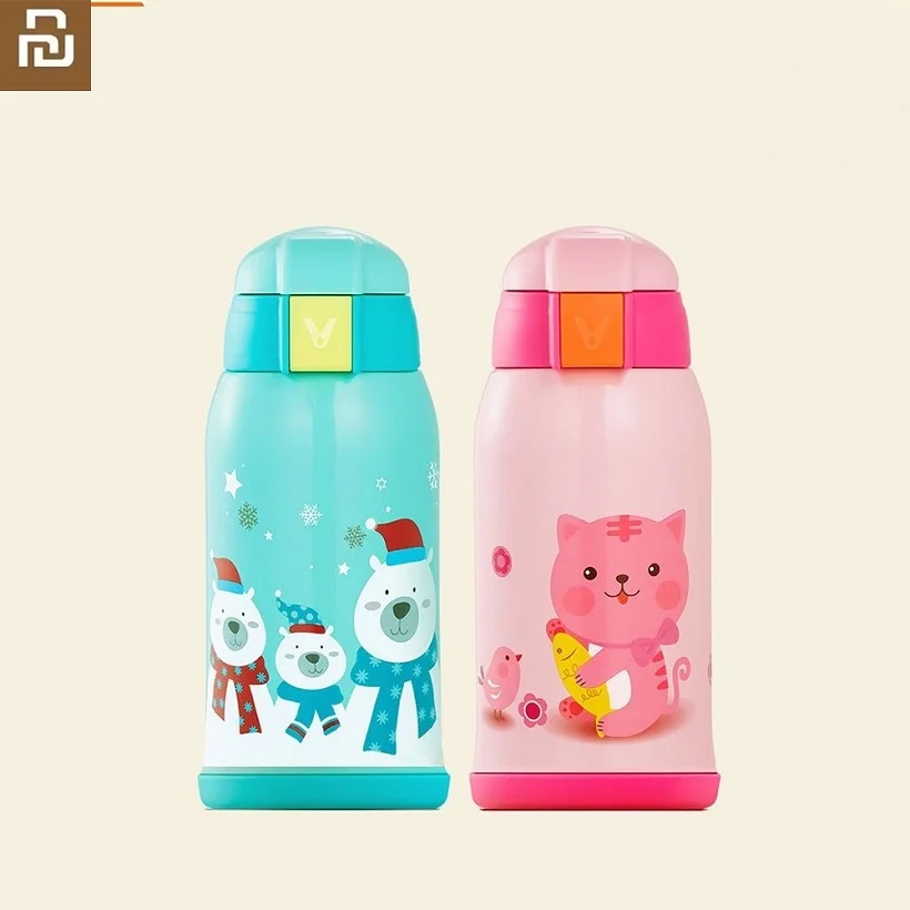 Вакуумная фляжка Youpin из нержавеющей стали с веревкой для переноски портативная