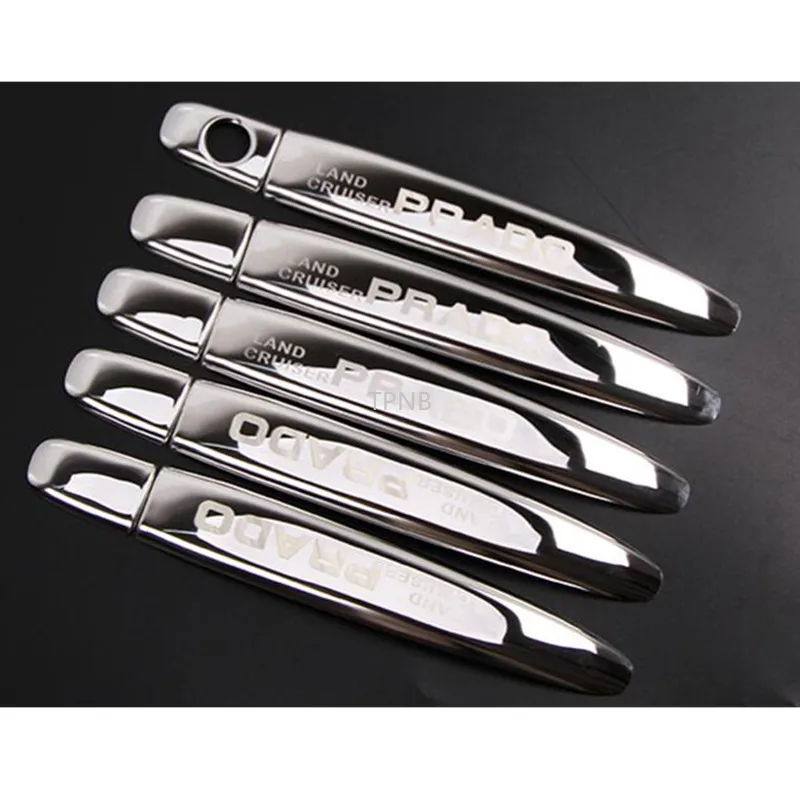 Для Toyota Land Cruiser Prado 120 2003 2004 2005 2006 2007 2008 2009, аксессуары для наружных дверных ручек из нержавеющей стали