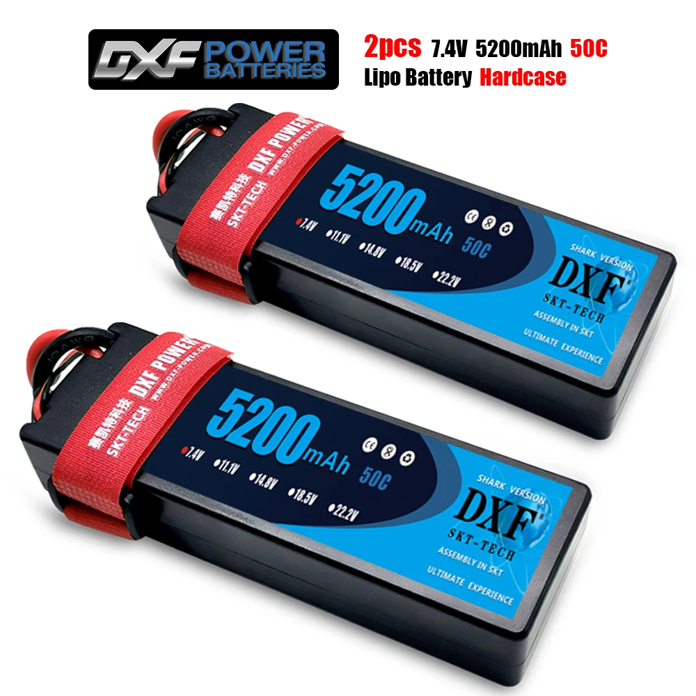 Литий-полимерный аккумулятор DXF 5200 мАч 7 4 В 50C 2S литий-полимерный для