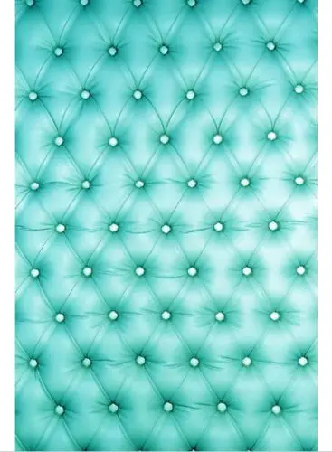 5x7FT средняя Бирюзовая ворсистая Кожа узор бриллианты пуговицы стены на заказ