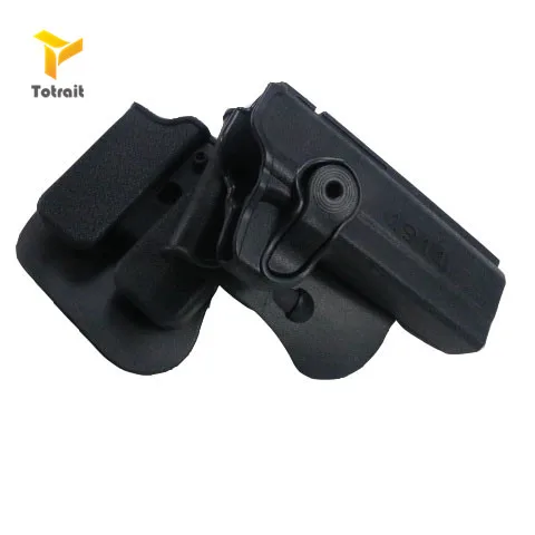 Кобура для пистолета HANWILD IMI 1911 с мешочком магазина черный Койот Полимерная Roto Colt