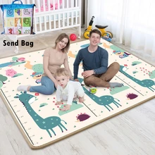 Baby Play Mat Waterproof XPE Soft Floor Playmat Foldable Crawling Carpet Kid Game Activity Rug Folding Blanket Educational Toys