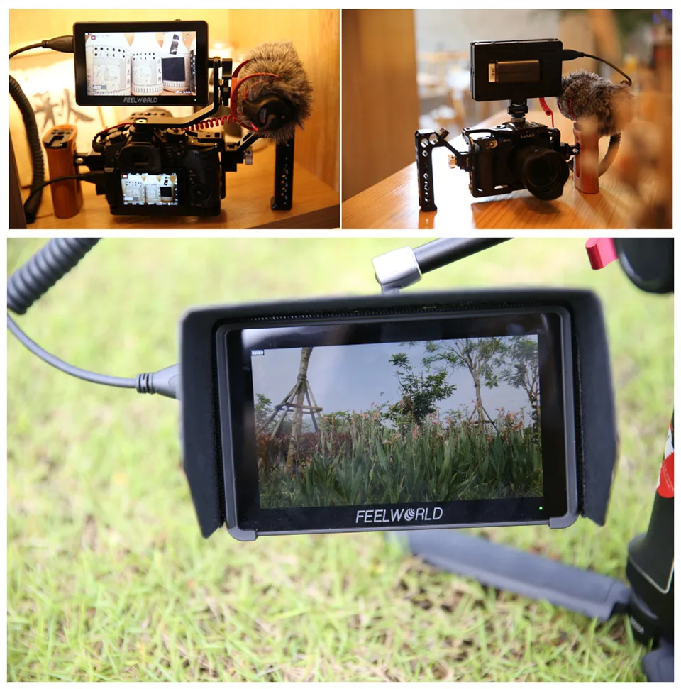 FEELWORLD F6 PLUS 5,5 дюймов на камеру DSLR полевой монитор сенсорный экран ips FHD 1920x1080 видео 4K монитор для камеры Canon Nikon