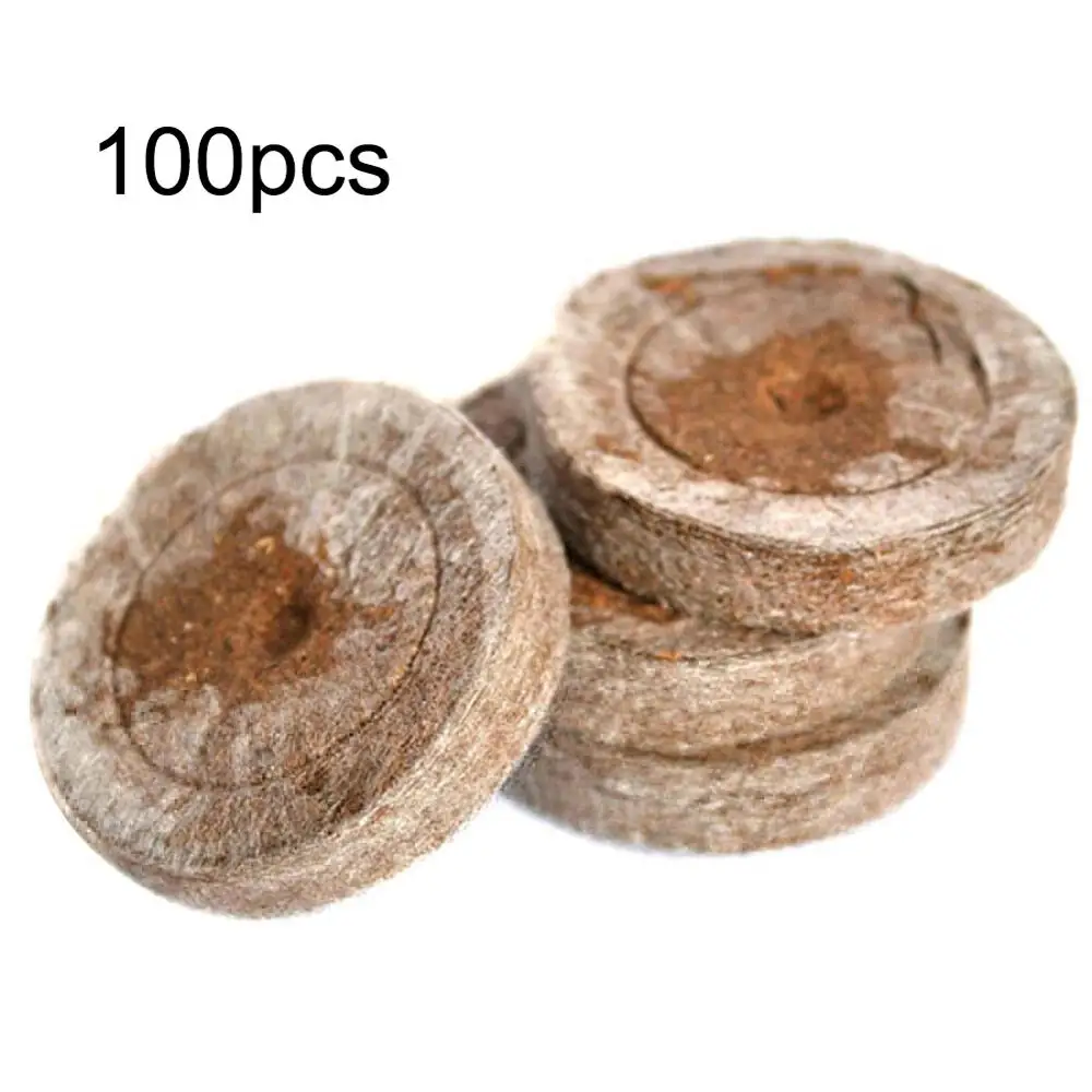 100 шт. поднос для рассады блок питания компрессионный торф стартер средних семян