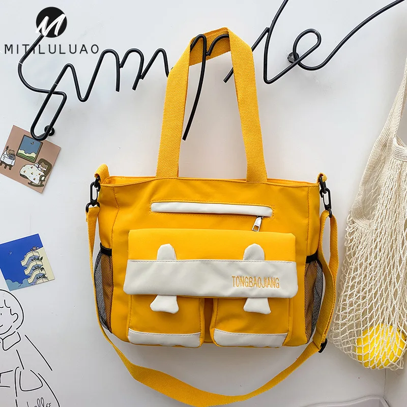 

Модный милый женский рюкзак, водонепроницаемый нейлоновый рюкзак с пряжкой, милый школьный рюкзак, дорожный рюкзак для девочек-подростков, ...