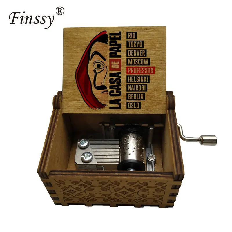 Деревянная шкатулка новейшего дизайна музыкальная ручной работы Музыкальная с