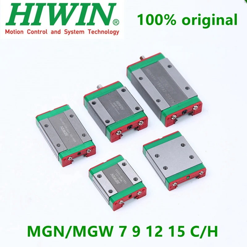 Оригинальные линейные направляющие каретки Hiwin MGN7C MGN9C MGN12C MGN15C MGN7H MGN9H MGN12H MGN15H MGW9C